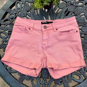 Pink Mid-Rise Shorts
